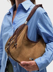 Dolly Bag in Camel Suede