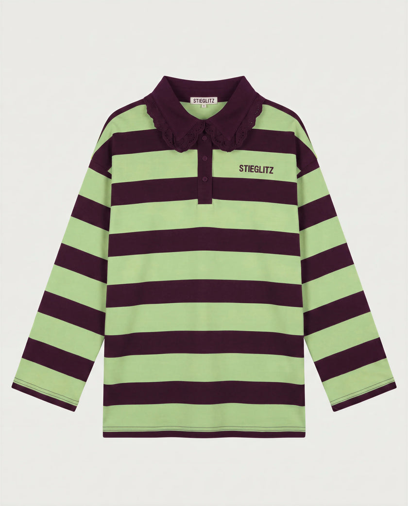 Danila Polo Wide Longsleeve in Green