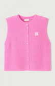 East Gilet in Rose Bubble Chine
