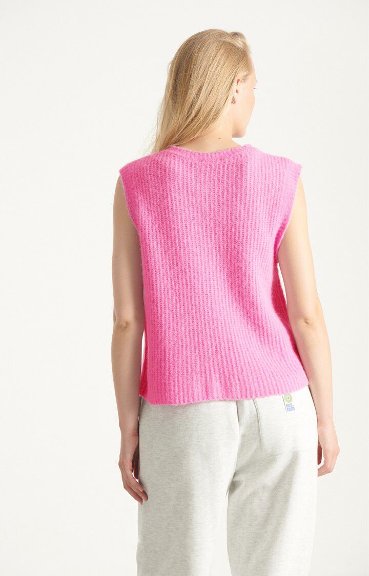 East Gilet in Rose Bubble Chine
