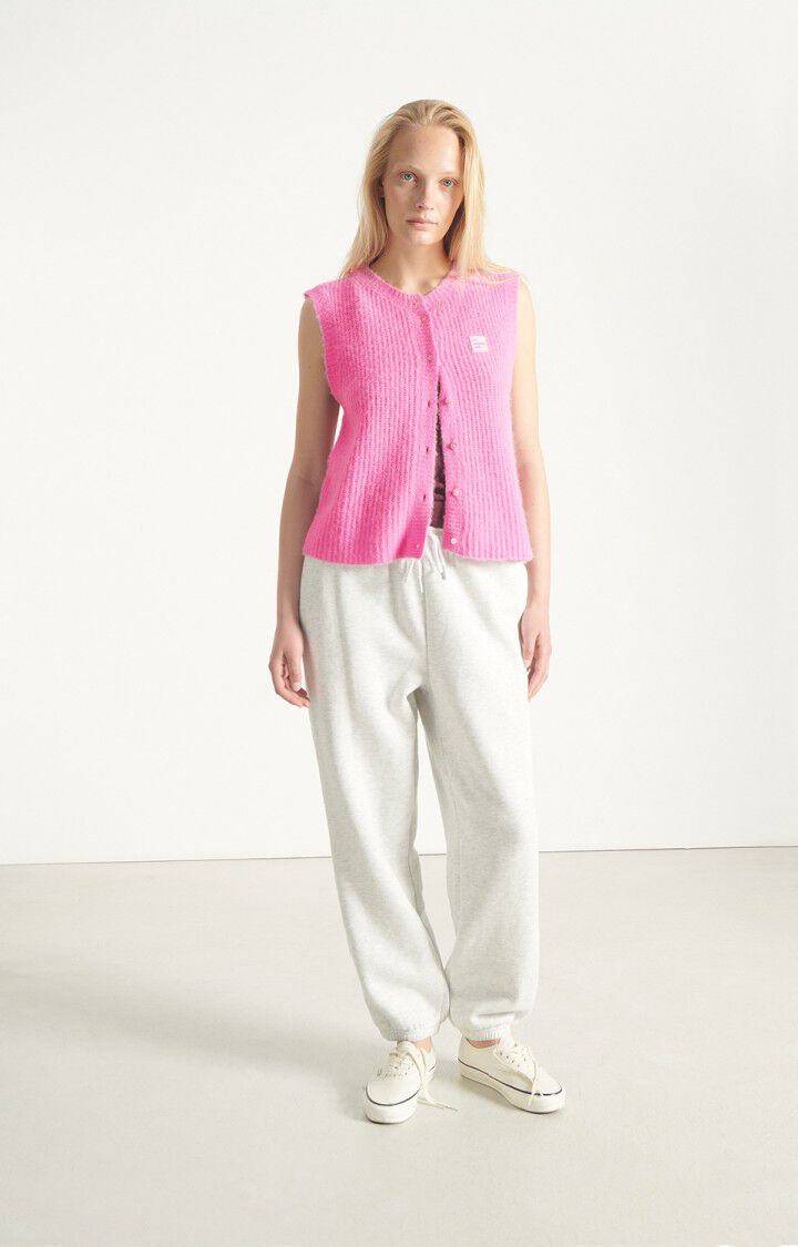 East Gilet in Rose Bubble Chine