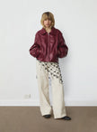 Cupido Red Bomber Jacket