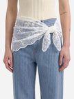 Lazy Scarf in White