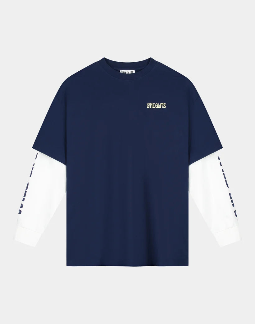 Fiore Wide Skate Longsleeve in Blue