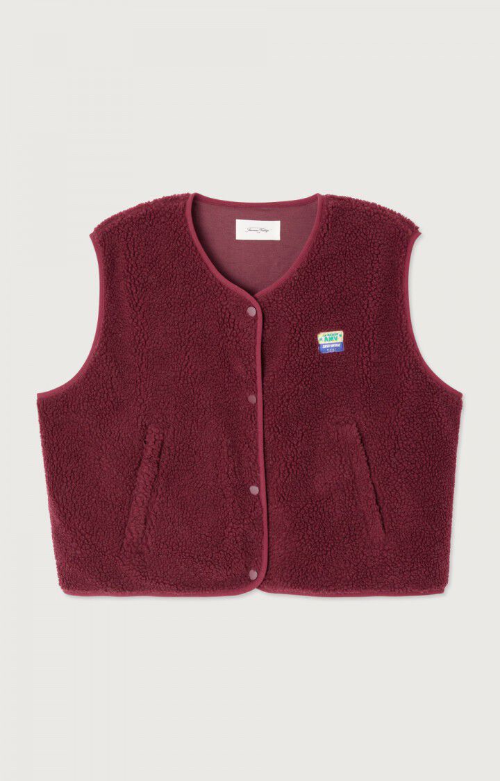 Hoktown Sleeveless Vest in Bordeaux