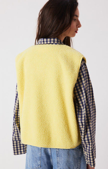 Hoktown Sleeveless Vest in Melange Butter