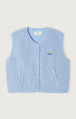 Hoktown Sleeveless Vest in Givre Chine
