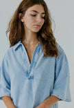 Hannali Denim Dress in Light Blue Wash