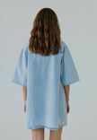Hannali Denim Dress in Light Blue Wash
