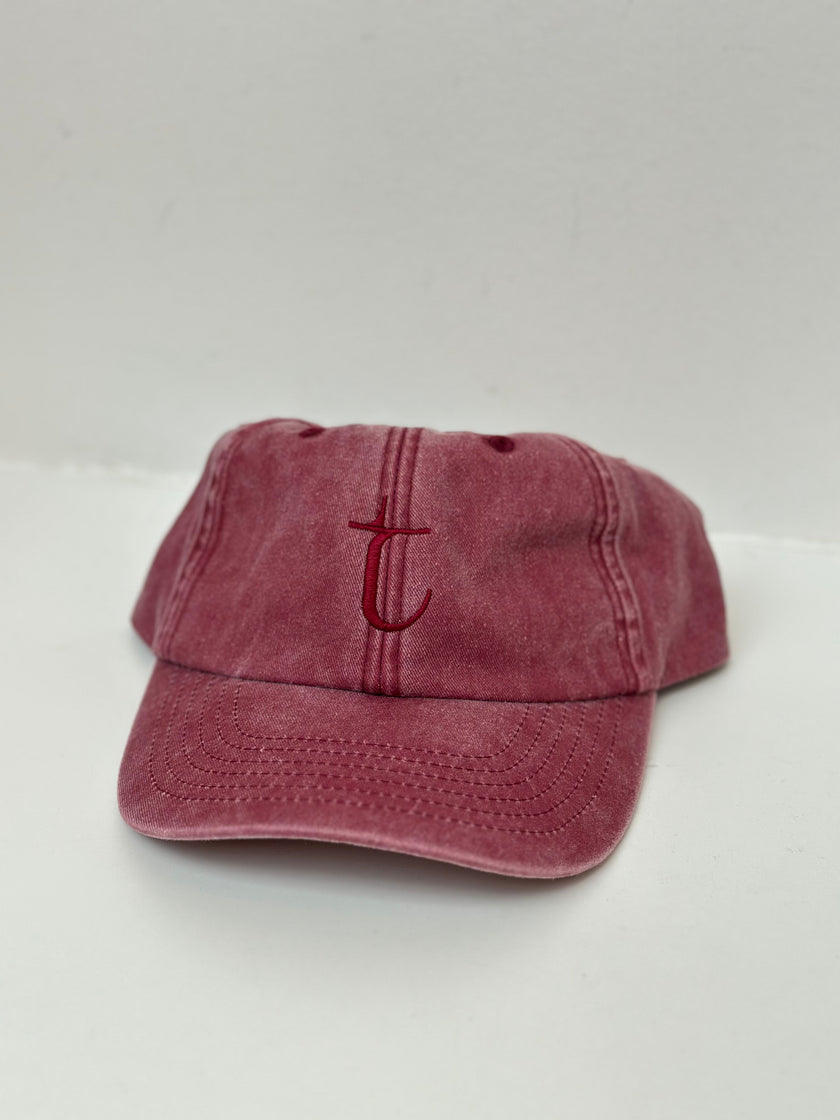Thelma Cap in Washed Red