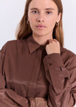 Jola Short Shirt in Dark Brown