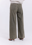Kenzie Wide Pants in Dark Green