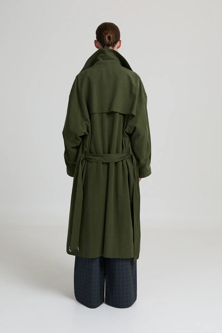 Jayden Trenchcoat in Khaki