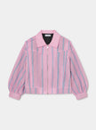 Watson Pink Striped Bomber
