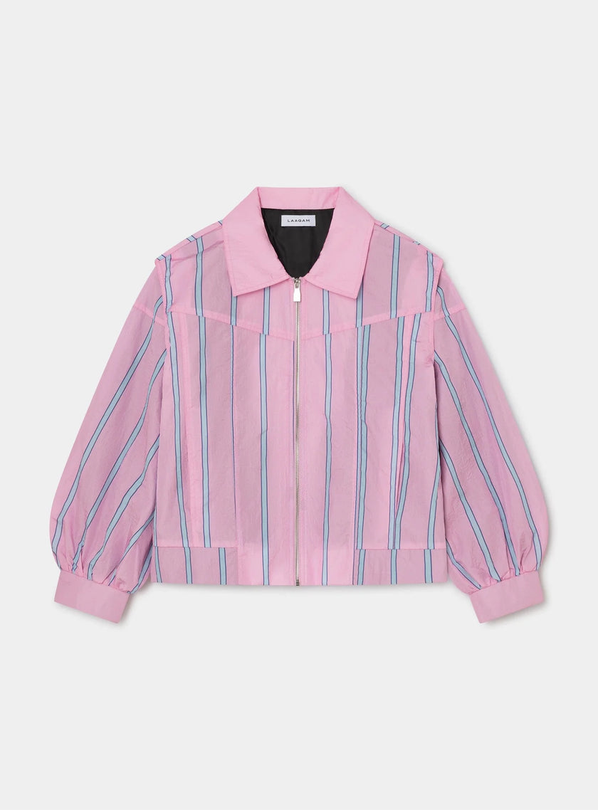 Watson Pink Striped Bomber