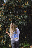 No Rain No Flowers Tee in Blue Haze