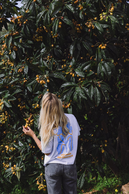 No Rain No Flowers Tee in Blue Haze