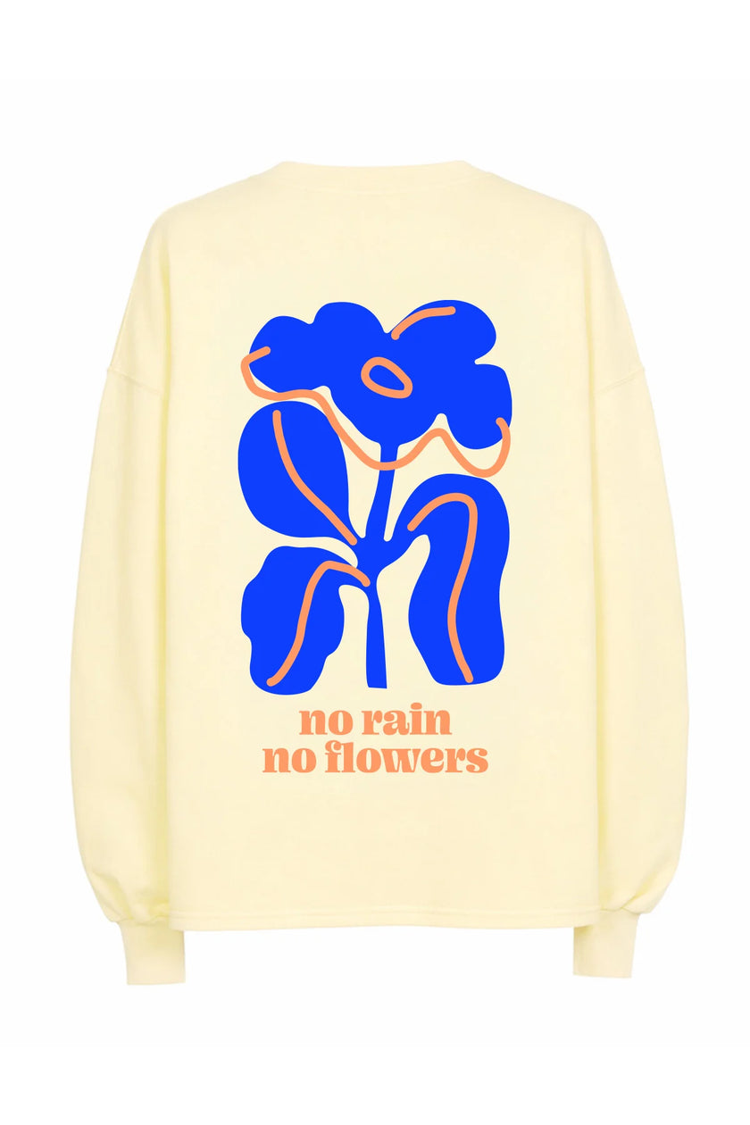 No Rain No Flowers Oversized Sweater in Butter