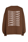 Waves Sweater in Washed Cacao
