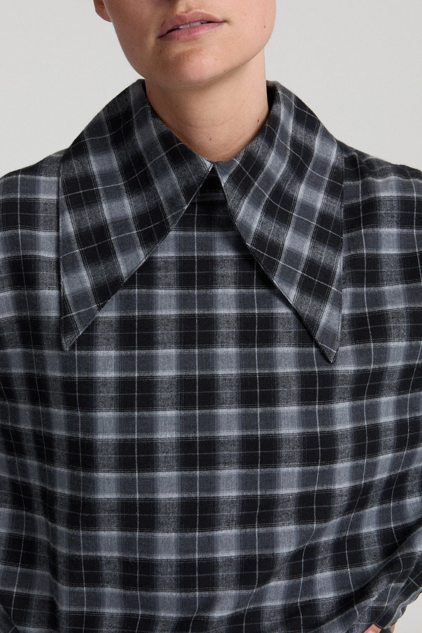 Babetta Dress in Grey Checked