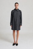 Babetta Dress in Grey Checked
