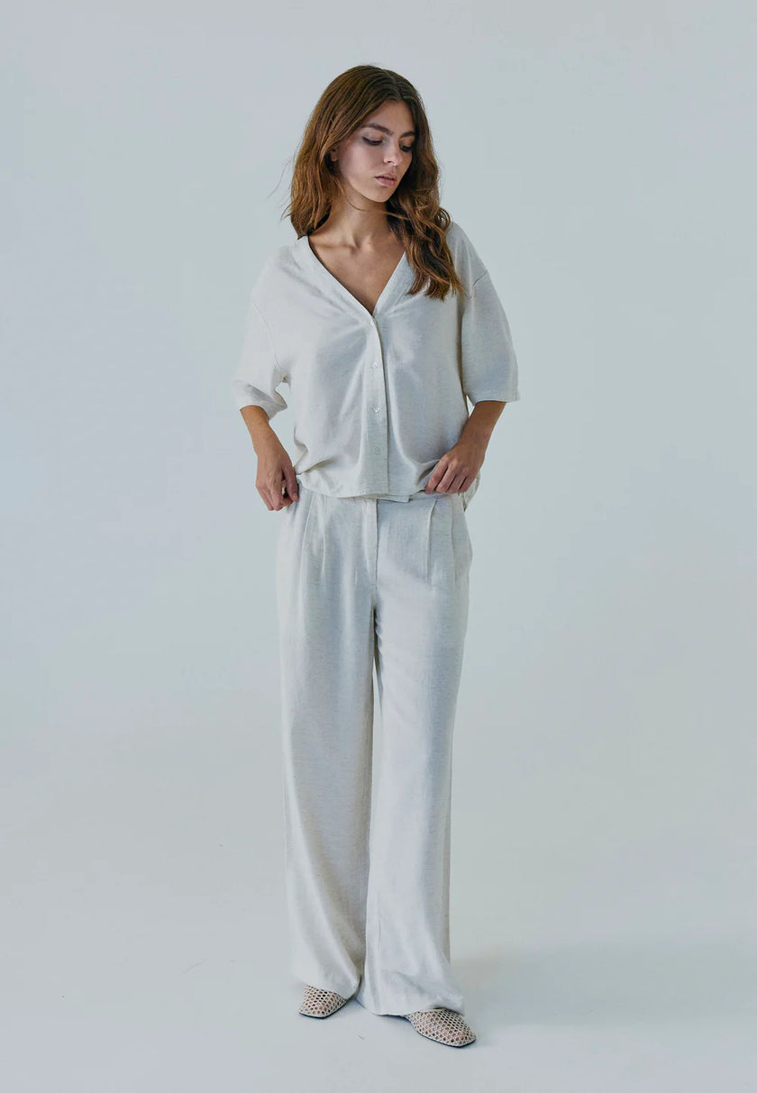 Linne Pants in Beige