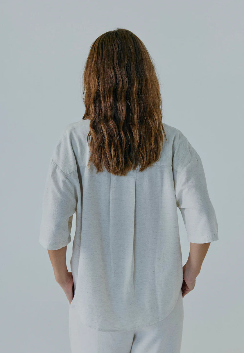 Linne Shirt in Beige