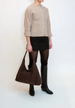 Lola Brush Bag in Umber Brown