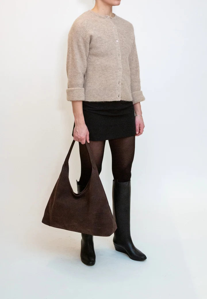 Lola Brush Bag in Umber Brown