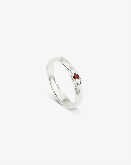 Magic Ring With A Red Jasper Stone