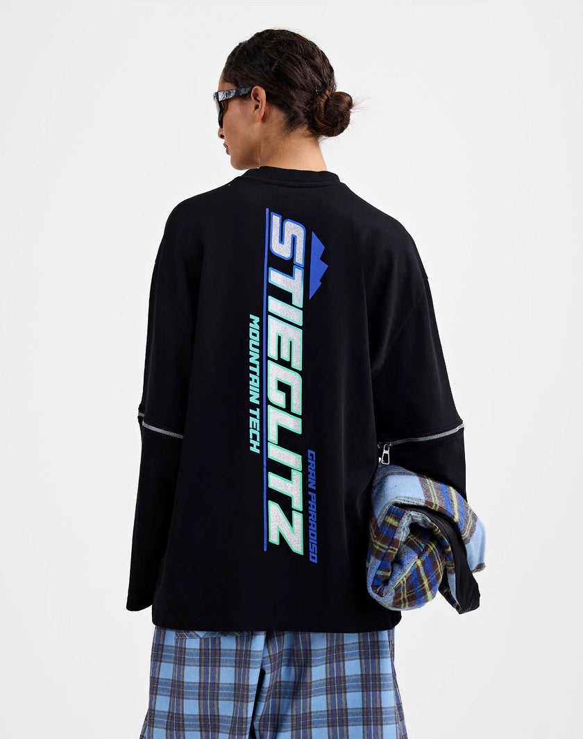 Mare Wide skate Longsleeve in Black