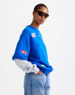 Mikky Sweater Double Sleeve in Blue