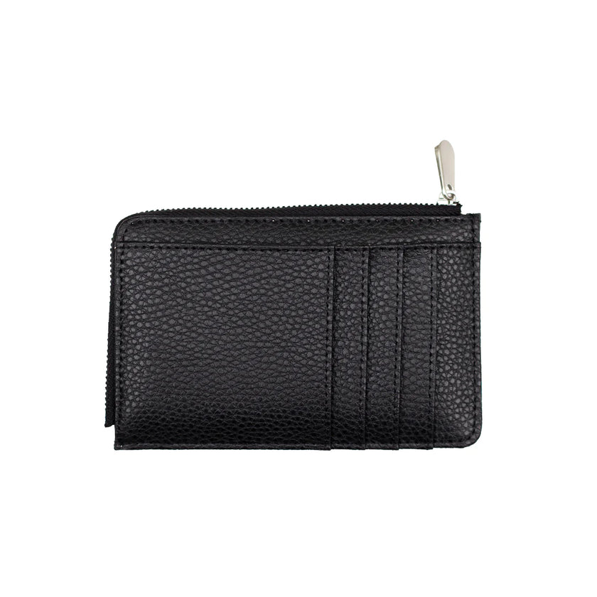 Mini Zipper Wallet in Black