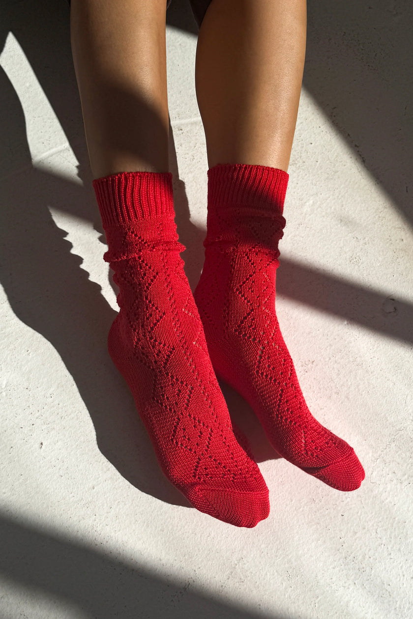 Modal Eyelet Socks
