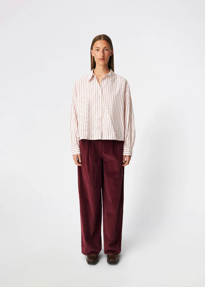 Dilanmd Stripe Shirt in Rose Stripe