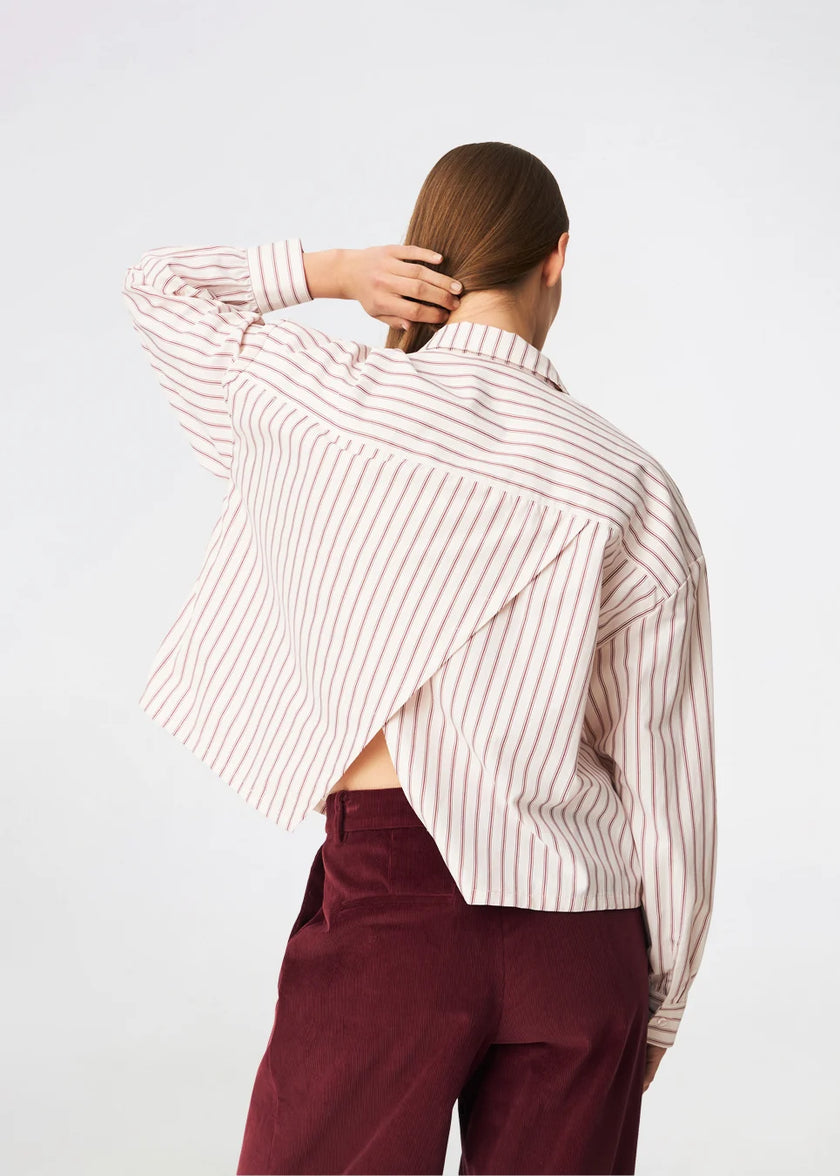 Dilanmd Stripe Shirt in Rose Stripe
