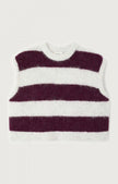 Niby Pull Sleeveless in Cranberry striped