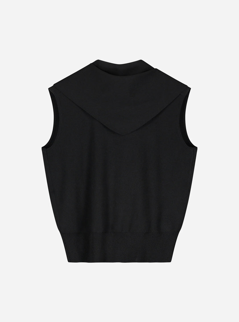 Nika Scarf Top in Black