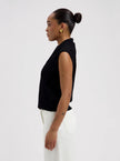 Nika Scarf Top in Black