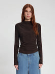 Edie LS Top in Brown