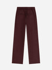 Josie Pleated Trousers in Burgundy