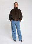 Mikkie Wool Bomber in Brown