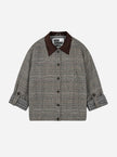 Jenny Check Jacket in Light Grey