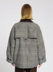 Jenny Check Jacket in Light Grey