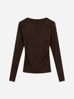 Edie LS Top in Brown