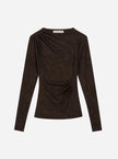 Edie LS Top in Brown