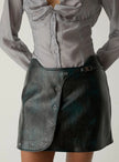 Elodie Dark Green Short Skirt