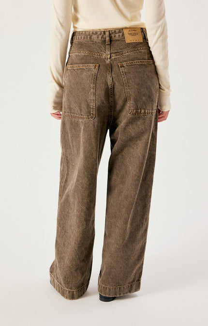 Oshow Loose-fit Jeans in Stone Brown