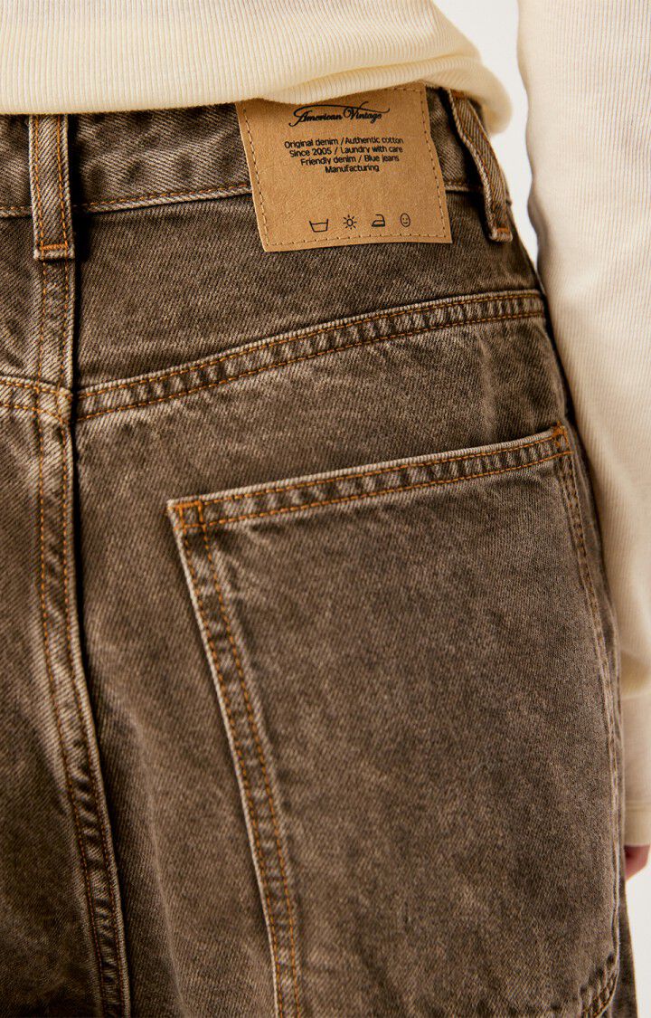 Oshow Loose-fit Jeans in Stone Brown