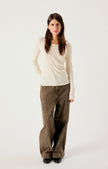Oshow Loose-fit Jeans in Stone Brown